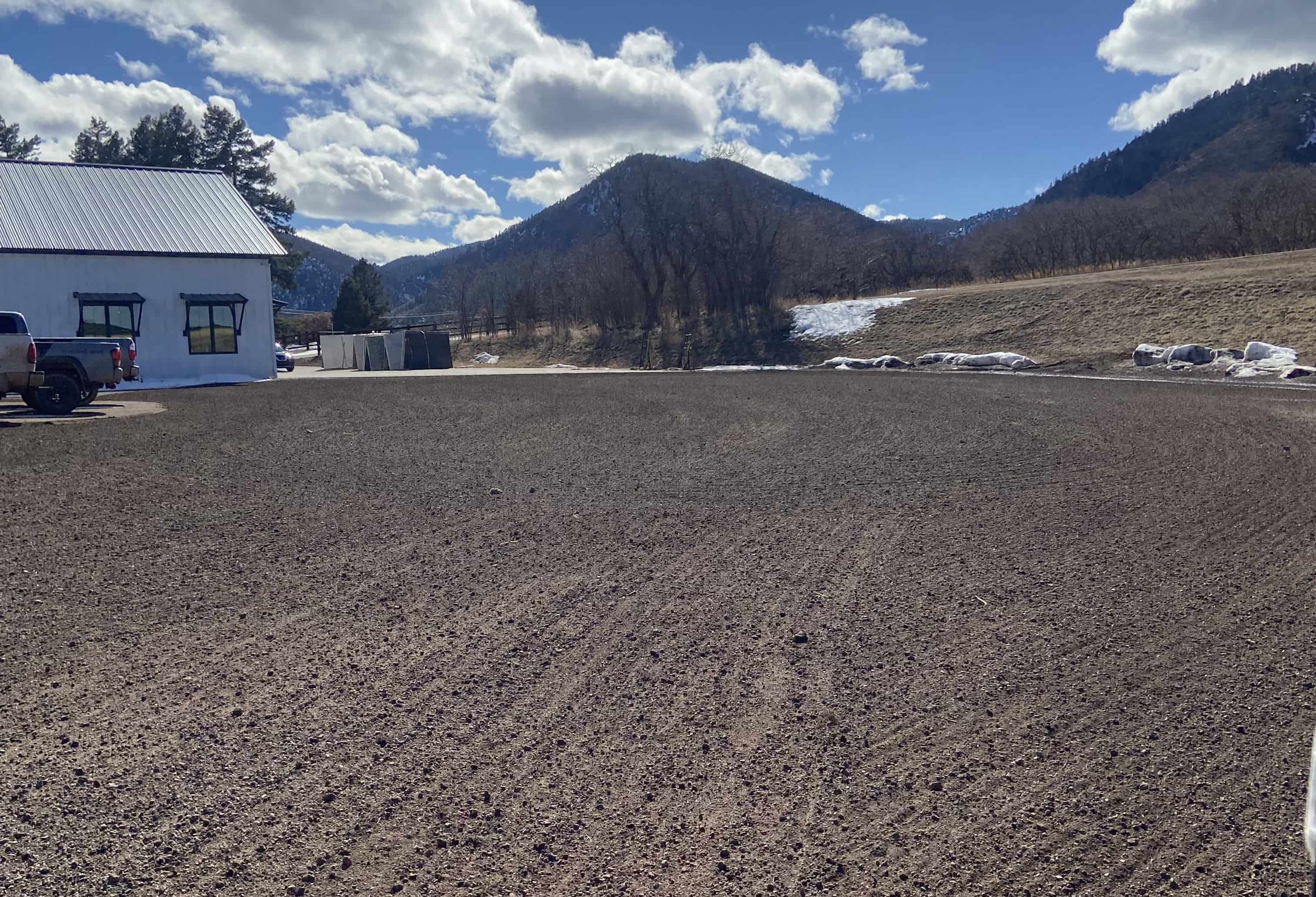 Landscaping project in progress in Gleneagle, CO.